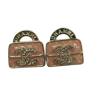 NWOT! Fashion peach/Pink Bag-Shaped Earrings